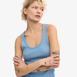 Rib Tank Top Seaside Blue